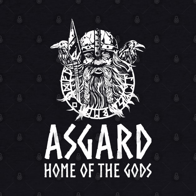 Asgard - Medieval Norse Mythology Viking God Odin by Styr Designs